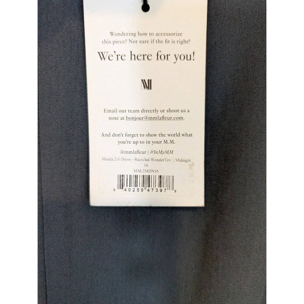 MM Lafleur Malala 2.0 Dress Recycled WonderTex Pockets Business Casual Size 16